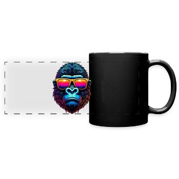 Gorilla - Full Colour Panoramic Mug - black - Front