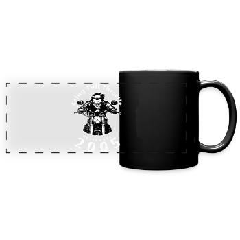 20e anniversaire à plein régime depuis 09/2005 - Mug panoramique uni - noir - Devant