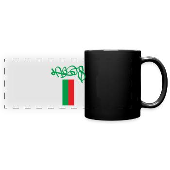 Lagos Portugal Street Art Souvenir - Full Colour Panoramic Mug - black - Front