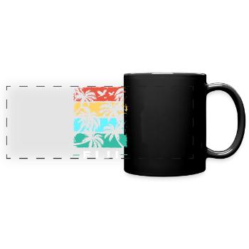 Fiji Fiji Fiji Fiji Fidschi Fidschi Fidschi - Panorama-Tasse farbig - Schwarz - Vorne