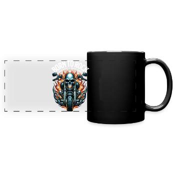 Rock and Roll Always and Forever Rockabilly 2025 - Panorama-Tasse farbig - Schwarz - Vorne