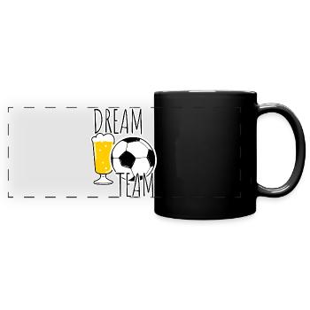 Dream Team! for all sports and beer fans! - Full Colour Panoramic Mug - black - Front