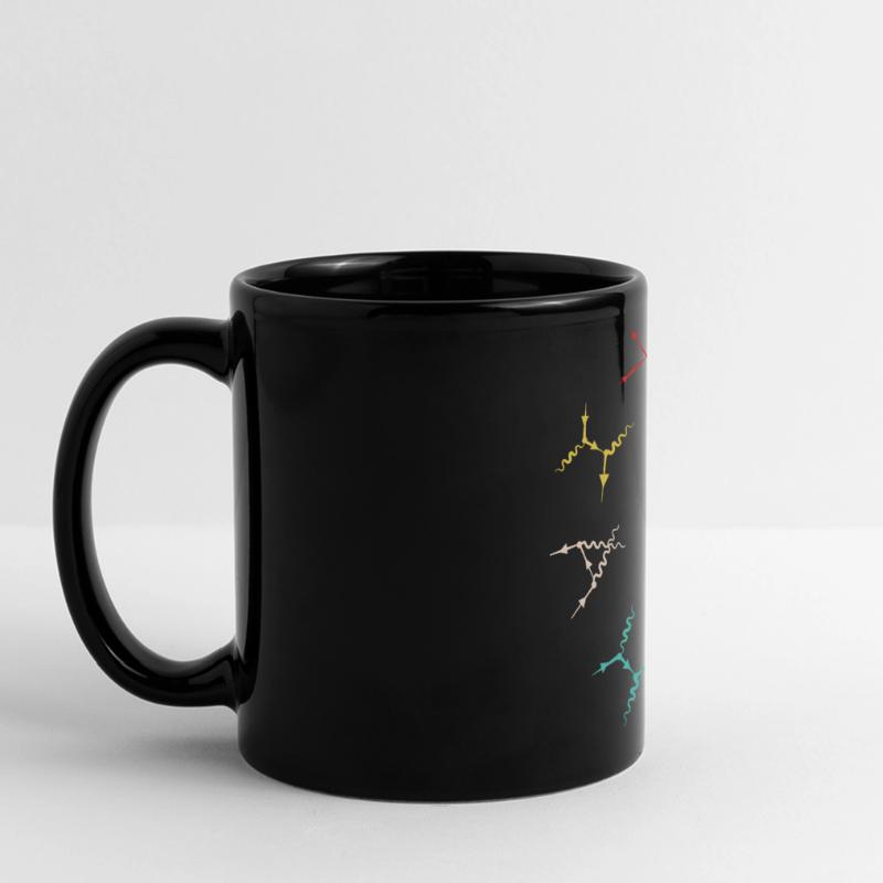 Quantenphysik Quanten Physik Quantensprung Panorama-Tasse farbig