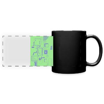 Speech Bubbles - Full Colour Panoramic Mug - black - Front
