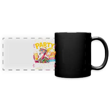 Équipe de la Malle Party Flamingo - Mug panoramique uni - noir - Devant