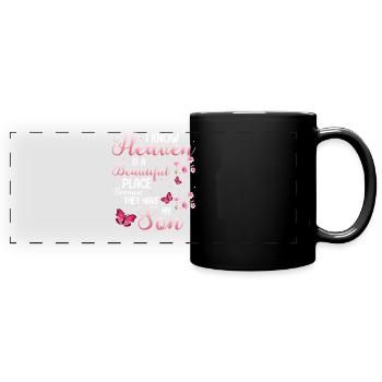 Heaven Butterfly Son - Panorama-Tasse farbig - Schwarz - Vorne
