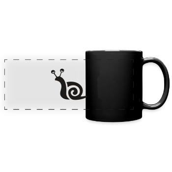 mask - Full Colour Panoramic Mug - black - Front