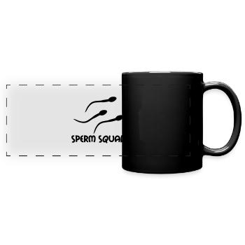 sperm squad - Mug panoramique uni - noir - Devant
