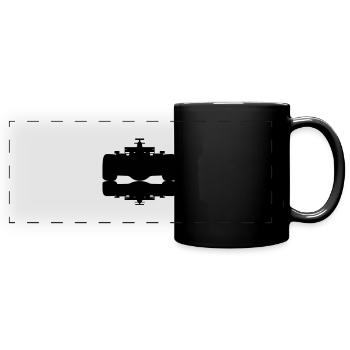 F1 # 2 - Panorama-Tasse farbig - Schwarz - Vorne