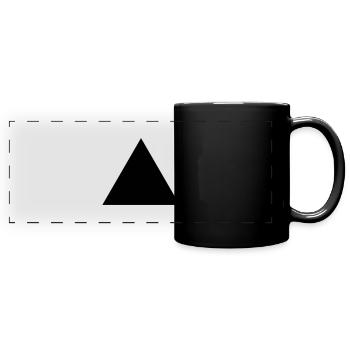 triangle - Full Colour Panoramic Mug - black - Front