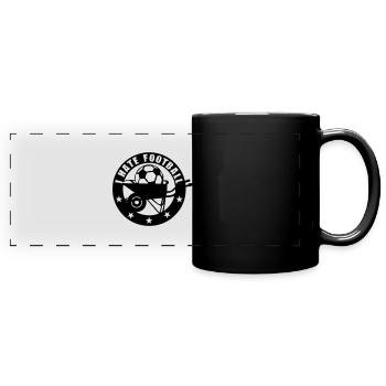 i hate football brouette logo - Mug panoramique uni - noir - Devant