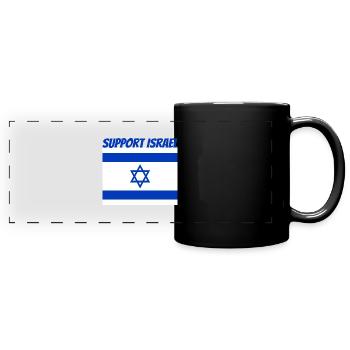 Assistance Israël - Mug panoramique uni - noir - Devant