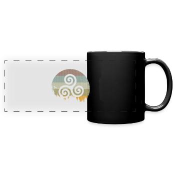 Triskele - Full Colour Panoramic Mug - black - Front