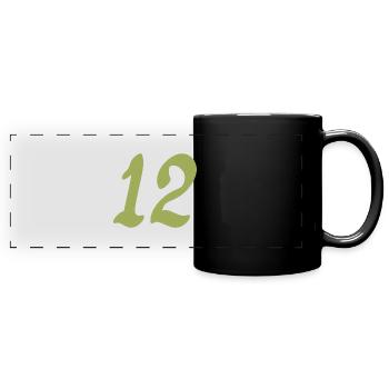12 - Full Colour Panoramic Mug - black - Front