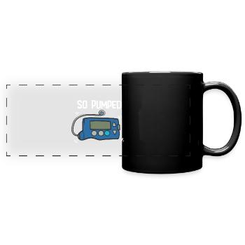 So Pumped - Panorama-Tasse farbig - Schwarz - Vorne