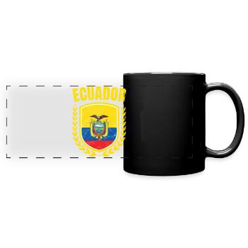 Ecuador - Full Colour Panoramic Mug - black - Front