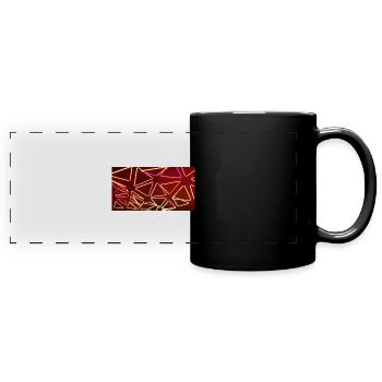 Luminale triangle orange BST - Full Colour Panoramic Mug - black - Front