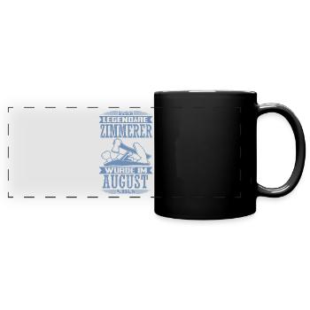 Zimmerer Geburtstag Sprüche Zimmermann Geschenke - Panorama-Tasse farbig - Schwarz - Vorne