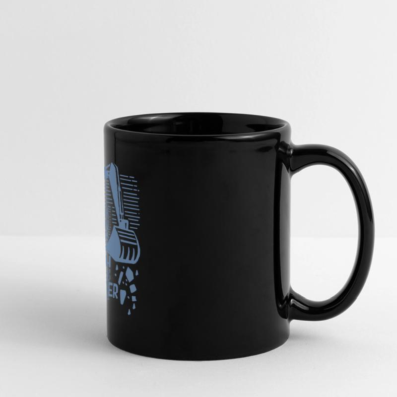 Baggerführer Sarkastisch werden Bagger Panorama-Tasse farbig