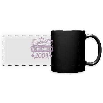 Geschenke zum Geburtstag November 2004 Sprüche - Panorama-Tasse farbig - Schwarz - Vorne