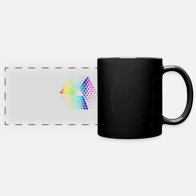 Points - Full Colour Panoramic Mug - black