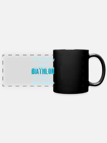 BIATHLON - Panorama-Tasse farbig - Schwarz
