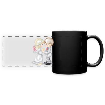 Wedding - Full Colour Panoramic Mug - black - Front