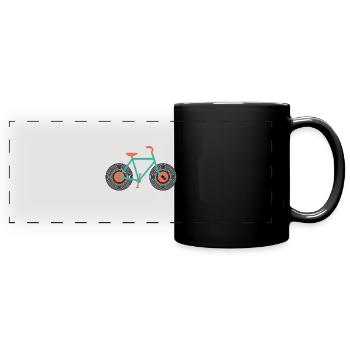 Faire du vinyle v2 - Mug panoramique uni - noir - Devant