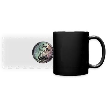 Cornemuse Ecosse Vintage Art - Mug panoramique uni - noir - Devant