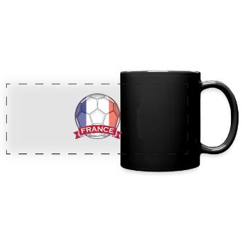 Football - France Fan Tor Stadium Équipe - Mug panoramique uni - noir - Devant