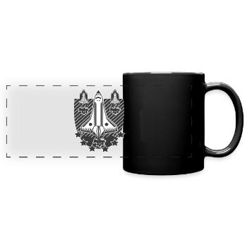 Galaxy t shirt - Full Colour Panoramic Mug - black - Front