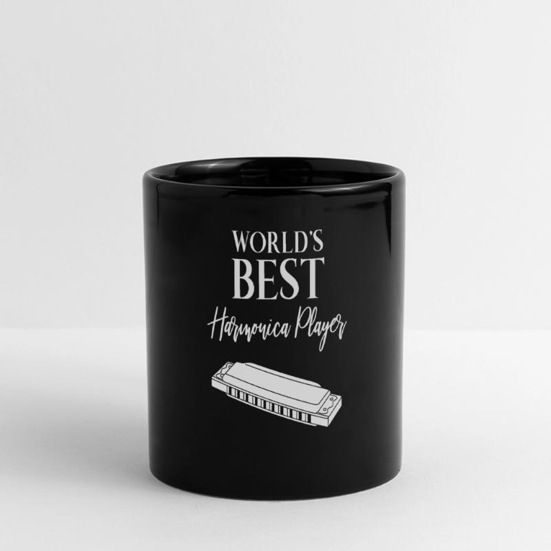 Harmonica - harmonica player - saying Full Colour Panoramic Mug