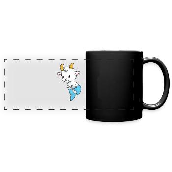 Capricorn Baby Steinbock Baby - Panorama-Tasse farbig - Schwarz - Vorne