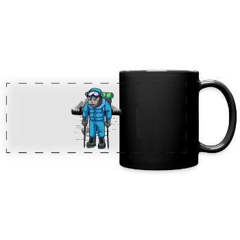 Montagnes Gorille vacances voyage voyage Nature Nature - Mug panoramique uni - noir - Devant