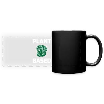 Plant Based Veggi Shirt - Panorama-Tasse farbig - Schwarz - Vorne