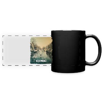 Amsterdam - Full Colour Panoramic Mug - black - Front