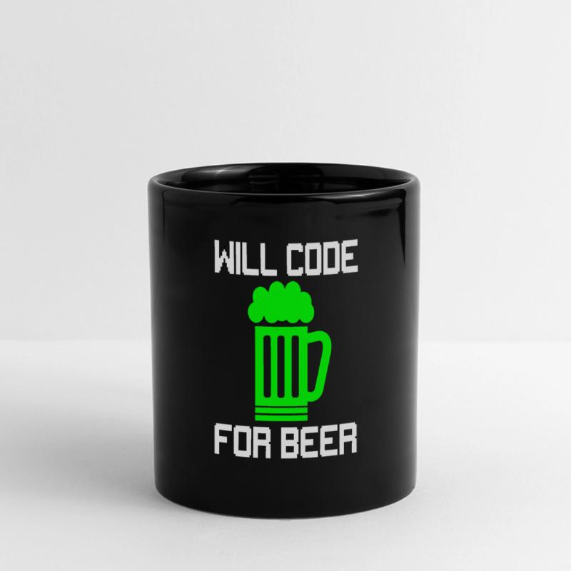 Code de la bière, T-shirt drôle de programmeur Mug panoramique uni