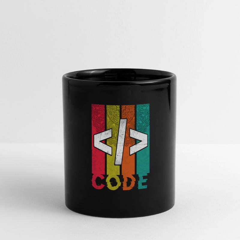 Code Design Panorama-Tasse farbig