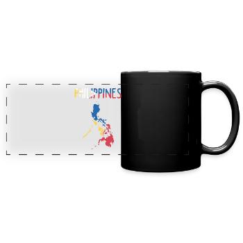 République des Philippines Pays Asie du sud-est - Mug panoramique uni - noir - Devant