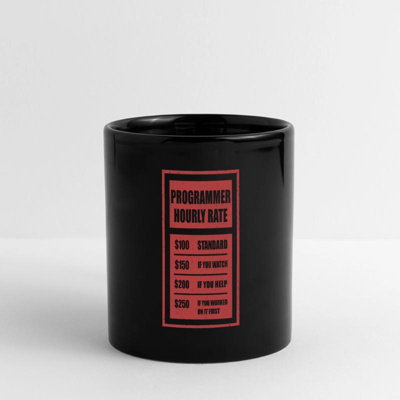 Programmer Hourly Rate Programmierer Panorama-Tasse farbig