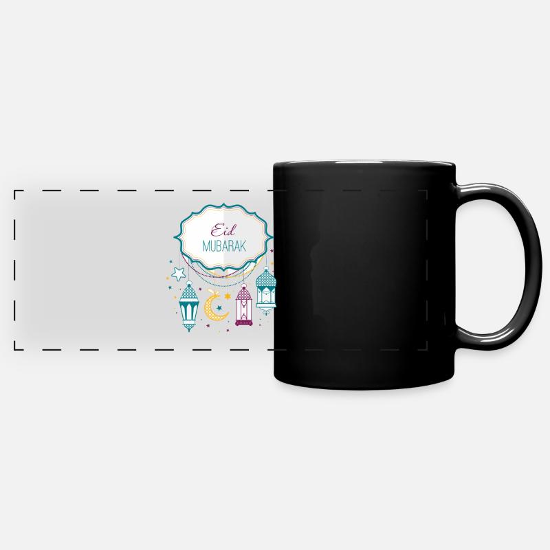Eid Mubarak - Full Colour Panoramic Mug - black