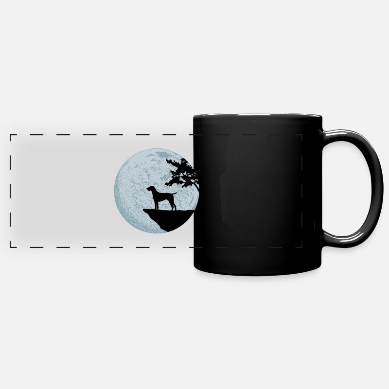 German shorthaired pointer - Full Colour Panoramic Mug - black