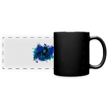 Trial Bike - Full Colour Panoramic Mug - black - Front