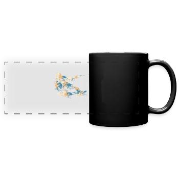 Splash de wakeboard - Mug panoramique uni - noir - Devant