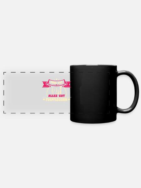 Fußpflege - Panorama-Tasse farbig - Schwarz