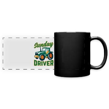 Sunday driver,Sunday - Full Colour Panoramic Mug - black - Front