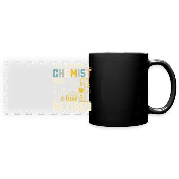 Chemiker geht in Ruhestand - Panorama-Tasse farbig - Schwarz - Vorne