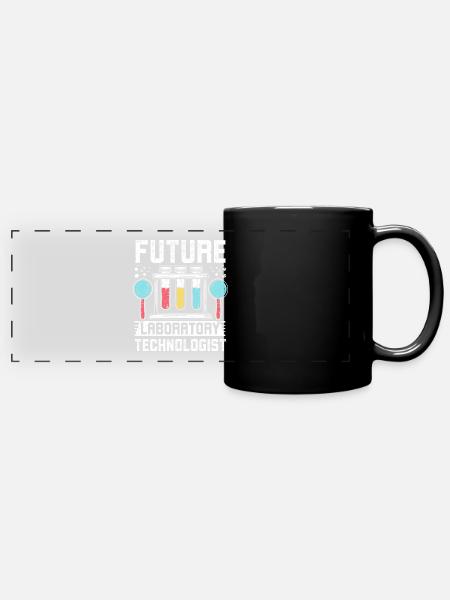 Future laboratory technologist - Panorama-Tasse farbig - Schwarz
