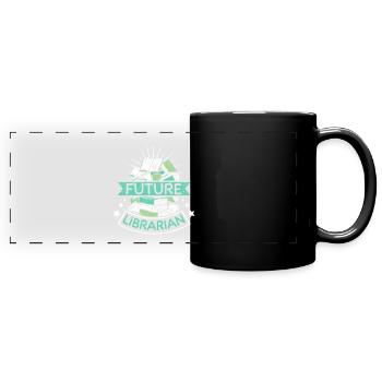 Futur librarian - Full Colour Panoramic Mug - black - Front