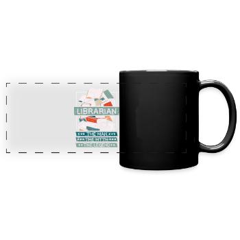 Librarian man myth legend - Panorama-Tasse farbig - Schwarz - Vorne